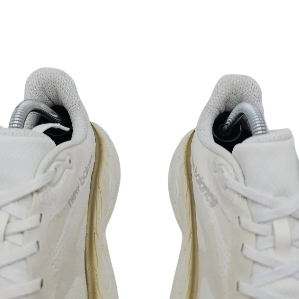 New Balance Fresh Foam X More v4 Womens 10.5 B White Gold Running Shoes Sneakers - Picture 6 of 12